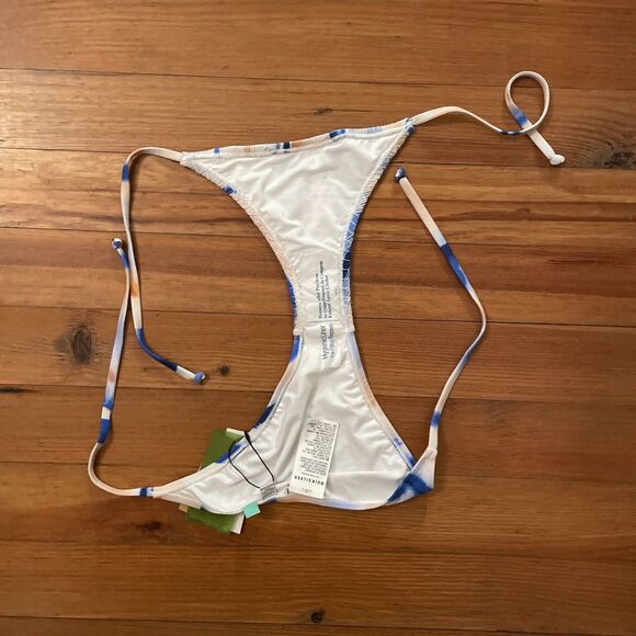 Quicksilver Side Tie Smocked Bikini Bottom Womens Size Small NEW Beach Vacation - Picture 4 of 9